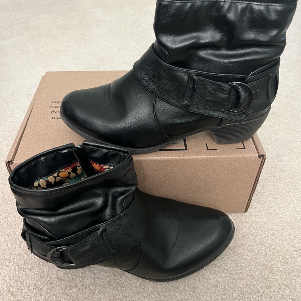 Cloudwalkers Black Ankle Boots